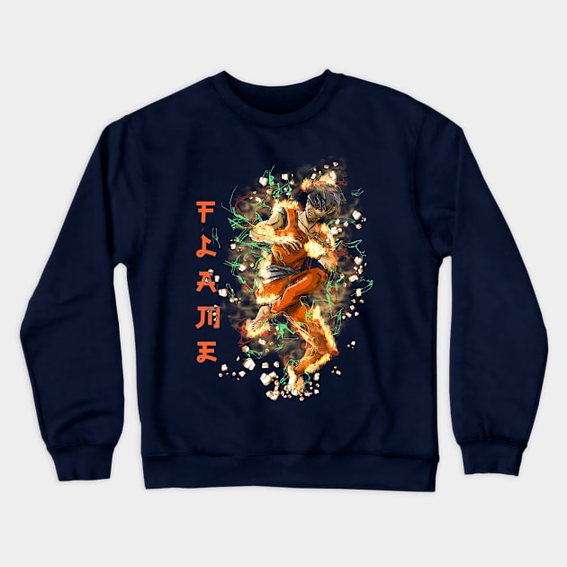 Flame Fighter, Fight for Freedom!!! Crewneck Sweatshirt by CoretanVector